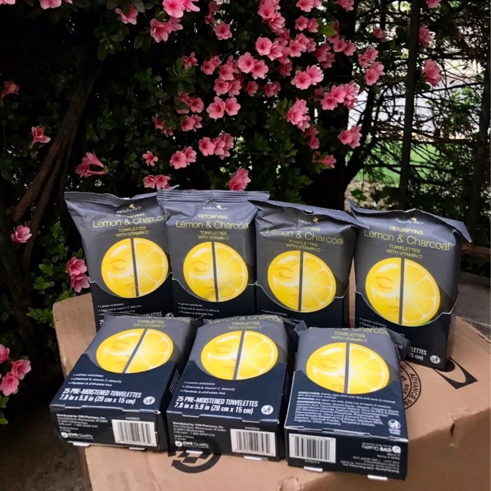 7 Lemon Charcoal Towelettes